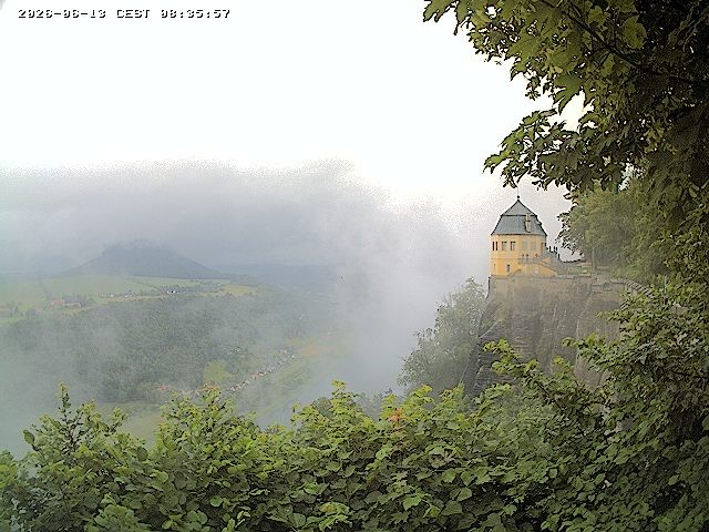 Archiv Foto Webcam Festung Königstein - Friedrichsburg