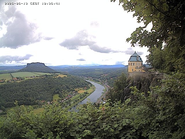 Archiv Foto Webcam Festung Königstein - Friedrichsburg