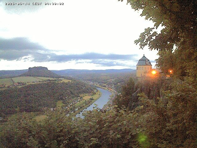 Archiv Foto Webcam Festung Königstein - Friedrichsburg