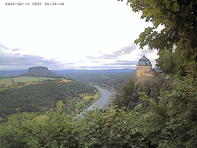 Archiv Foto Webcam Festung Königstein - Friedrichsburg