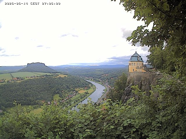 Archiv Foto Webcam Festung Königstein - Friedrichsburg