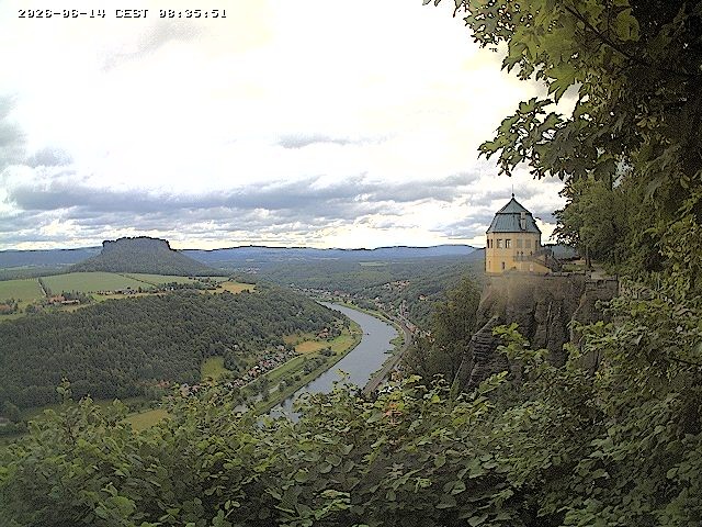 Archiv Foto Webcam Festung Königstein - Friedrichsburg