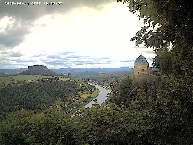 Archiv Foto Webcam Festung Königstein - Friedrichsburg
