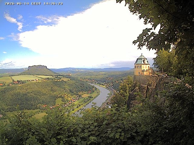 Archiv Foto Webcam Festung Königstein - Friedrichsburg