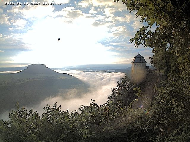 Archiv Foto Webcam Festung Königstein - Friedrichsburg