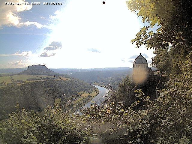 Archiv Foto Webcam Festung Königstein - Friedrichsburg