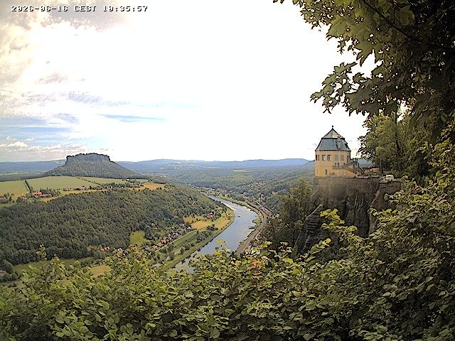 Archiv Foto Webcam Festung Königstein - Friedrichsburg