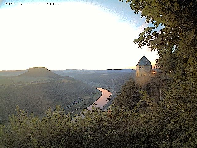 Archiv Foto Webcam Festung Königstein - Friedrichsburg
