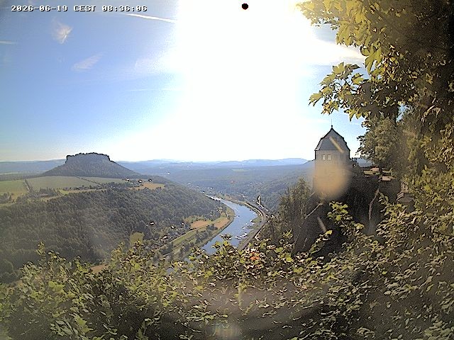 Archiv Foto Webcam Festung Königstein - Friedrichsburg