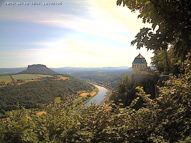 Archiv Foto Webcam Festung Königstein - Friedrichsburg