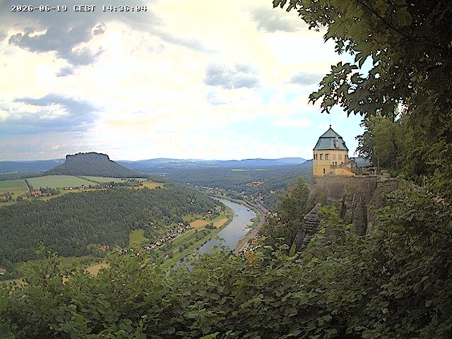 Archiv Foto Webcam Festung Königstein - Friedrichsburg