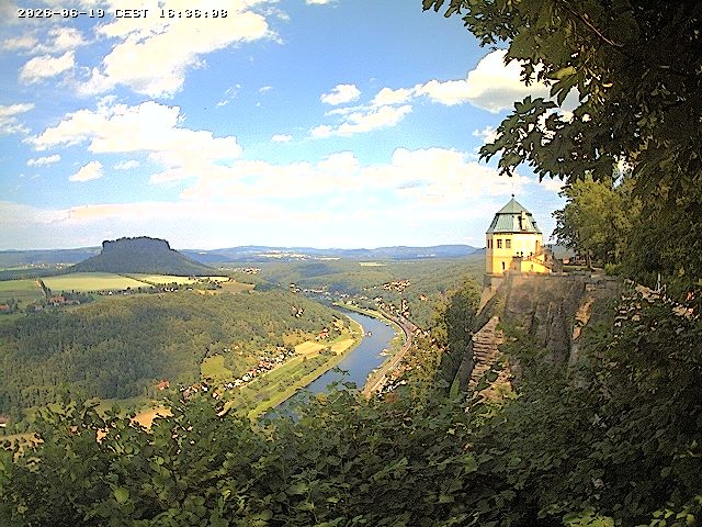 Archiv Foto Webcam Festung Königstein - Friedrichsburg