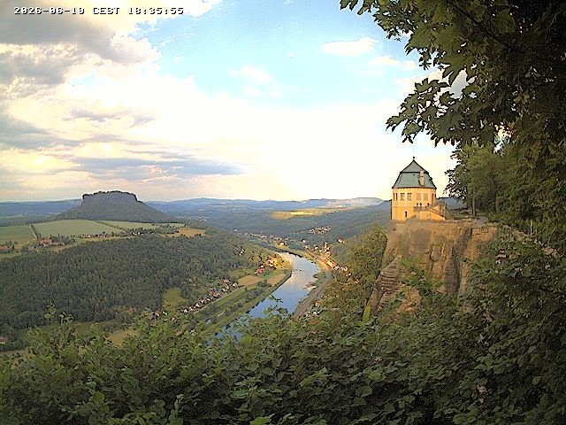 Archiv Foto Webcam Festung Königstein - Friedrichsburg