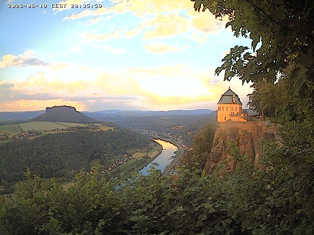 Archiv Foto Webcam Festung Königstein - Friedrichsburg