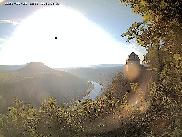 Archiv Foto Webcam Festung Königstein - Friedrichsburg