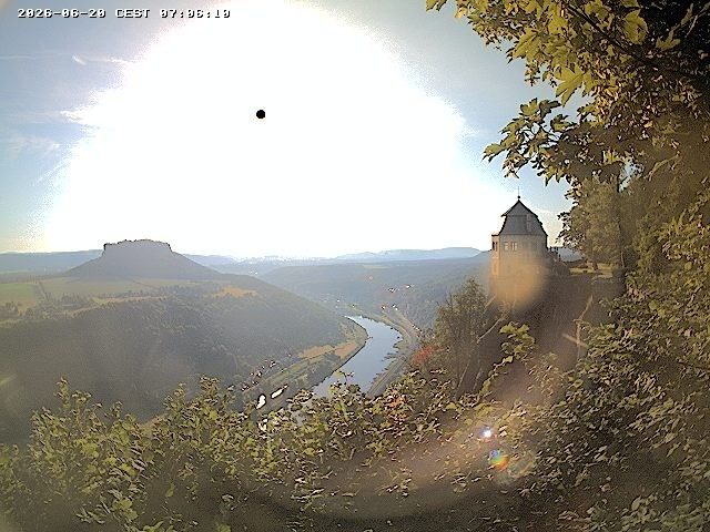 Archiv Foto Webcam Festung Königstein - Friedrichsburg