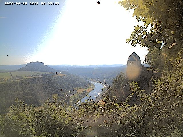 Archiv Foto Webcam Festung Königstein - Friedrichsburg