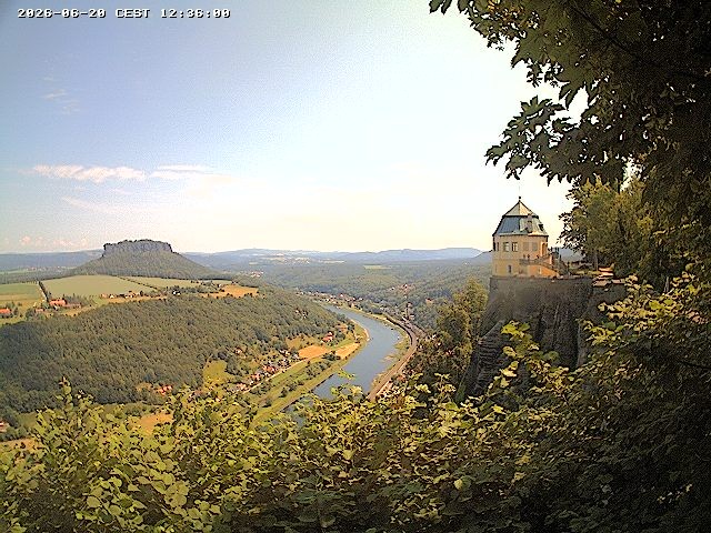 Archiv Foto Webcam Festung Königstein - Friedrichsburg