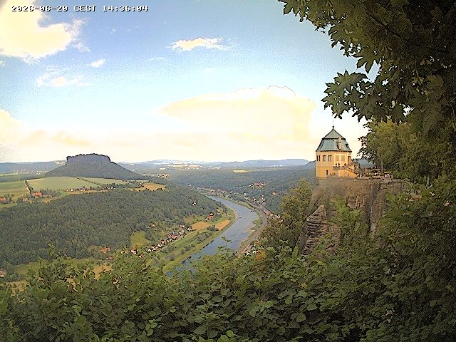 Archiv Foto Webcam Festung Königstein - Friedrichsburg