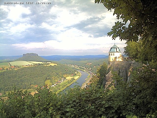 Archiv Foto Webcam Festung Königstein - Friedrichsburg