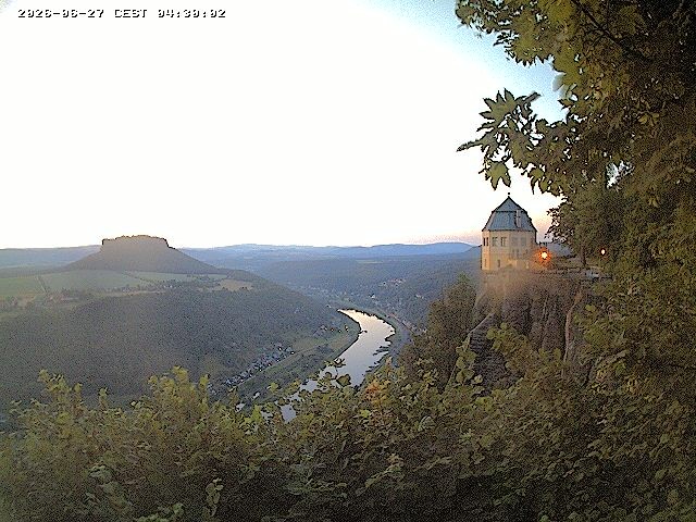 Archiv Foto Webcam Festung Königstein - Friedrichsburg