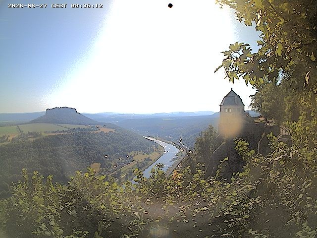 Archiv Foto Webcam Festung Königstein - Friedrichsburg