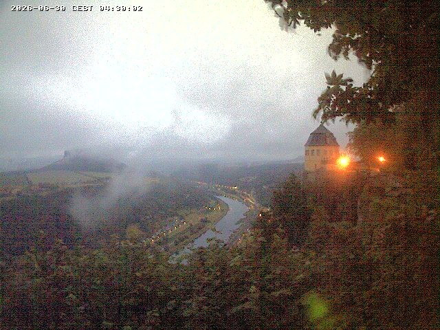 Archiv Foto Webcam Festung Königstein - Friedrichsburg