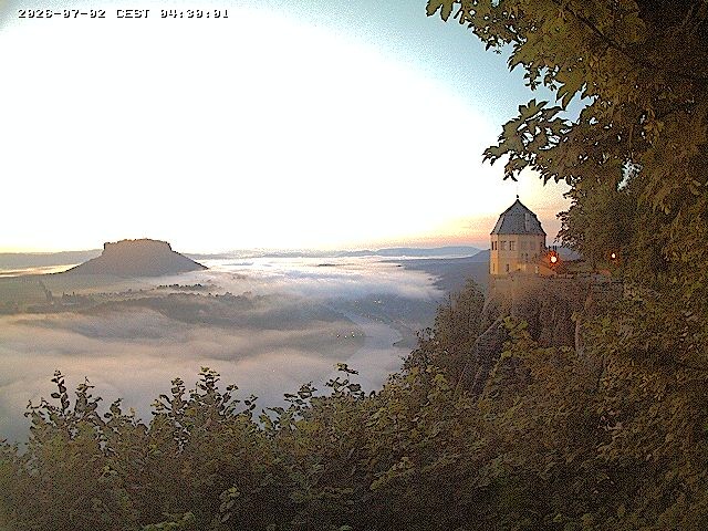 Archiv Foto Webcam Festung Königstein - Friedrichsburg