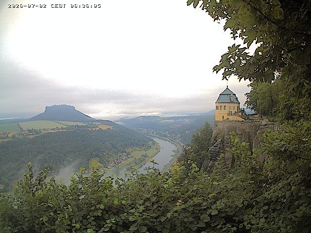Archiv Foto Webcam Festung Königstein - Friedrichsburg
