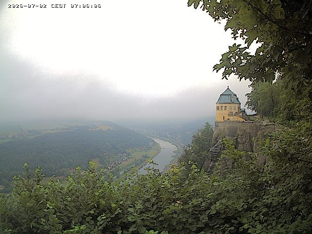 Archiv Foto Webcam Festung Königstein - Friedrichsburg