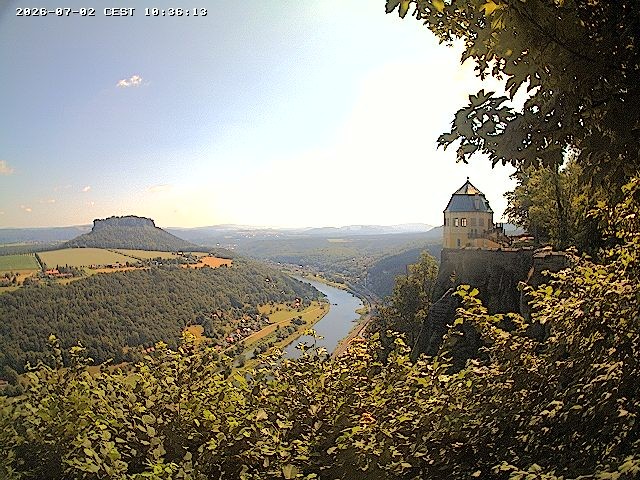 Archiv Foto Webcam Festung Königstein - Friedrichsburg