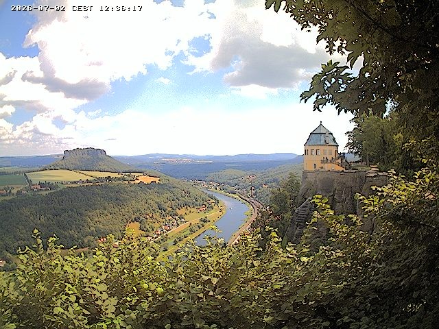 Archiv Foto Webcam Festung Königstein - Friedrichsburg