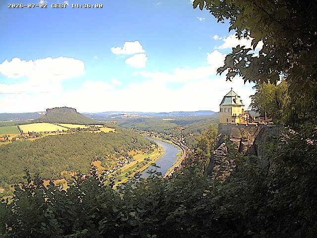 Archiv Foto Webcam Festung Königstein - Friedrichsburg