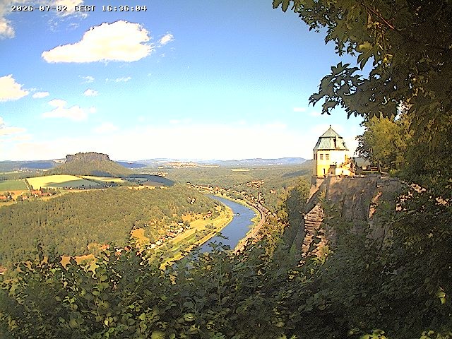 Archiv Foto Webcam Festung Königstein - Friedrichsburg
