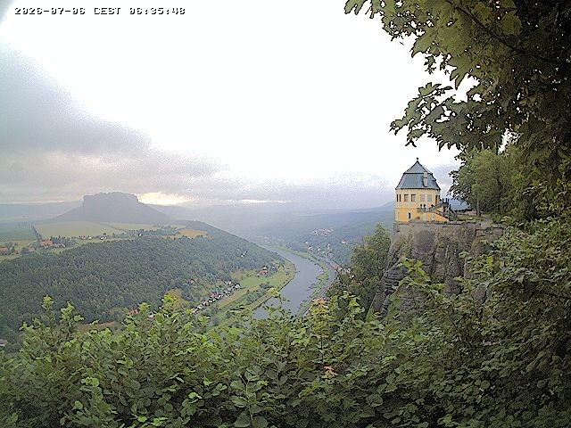 Archiv Foto Webcam Festung Königstein - Friedrichsburg