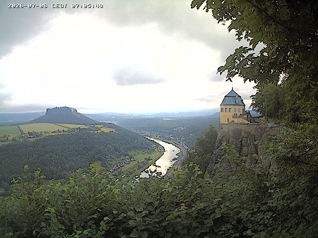Archiv Foto Webcam Festung Königstein - Friedrichsburg