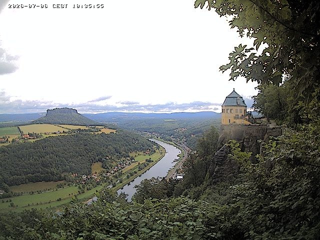 Archiv Foto Webcam Festung Königstein - Friedrichsburg