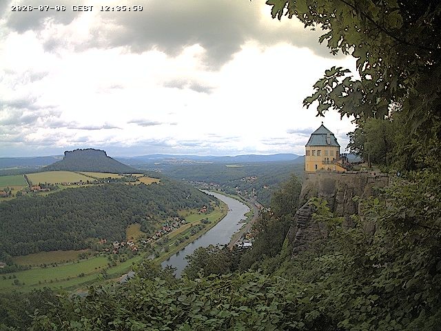 Archiv Foto Webcam Festung Königstein - Friedrichsburg