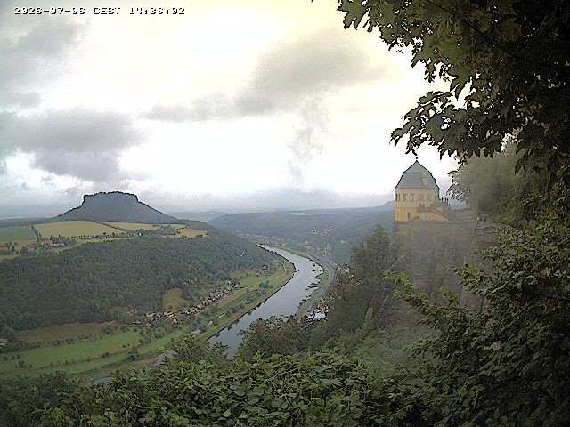 Archiv Foto Webcam Festung Königstein - Friedrichsburg
