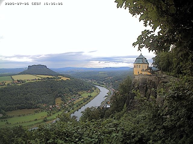 Archiv Foto Webcam Festung Königstein - Friedrichsburg