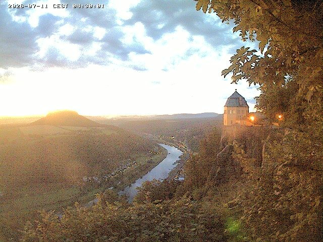 Archiv Foto Webcam Festung Königstein - Friedrichsburg