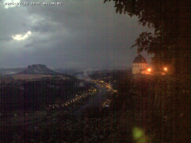 Archiv Foto Webcam Festung Königstein - Friedrichsburg
