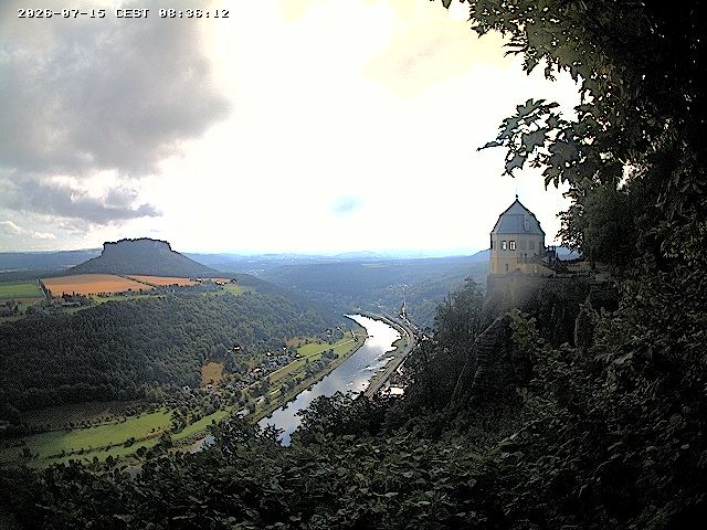 Archiv Foto Webcam Festung Königstein - Friedrichsburg