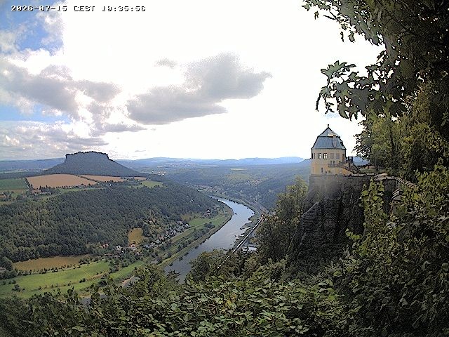 Archiv Foto Webcam Festung Königstein - Friedrichsburg