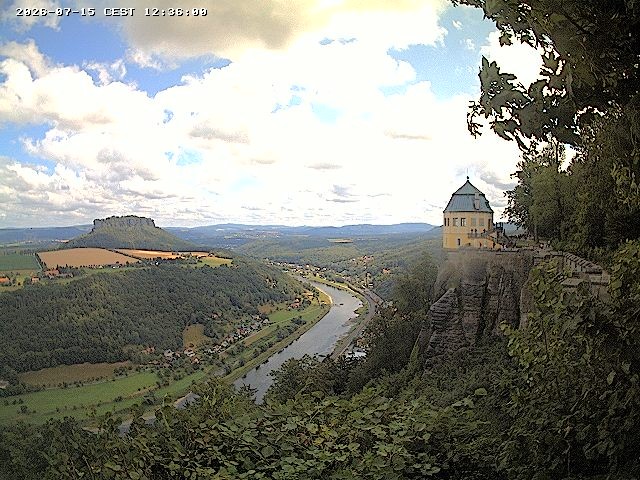 Archiv Foto Webcam Festung Königstein - Friedrichsburg
