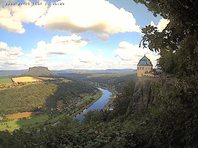 Archiv Foto Webcam Festung Königstein - Friedrichsburg
