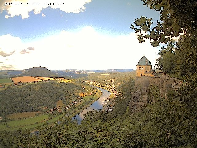 Archiv Foto Webcam Festung Königstein - Friedrichsburg