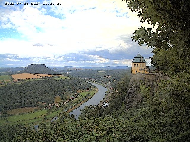 Archiv Foto Webcam Festung Königstein - Friedrichsburg