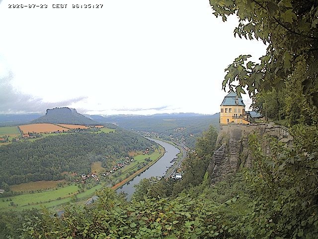 Archiv Foto Webcam Festung Königstein - Friedrichsburg