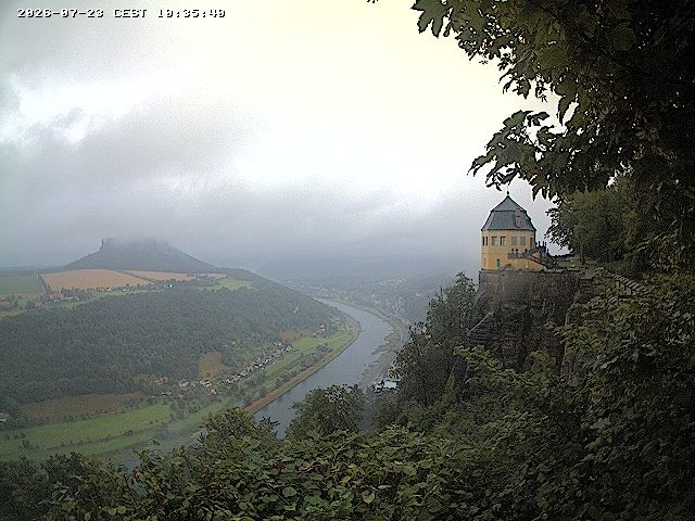 Archiv Foto Webcam Festung Königstein - Friedrichsburg
